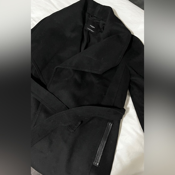 Mango wide lapel coat - Picture 2 of 3